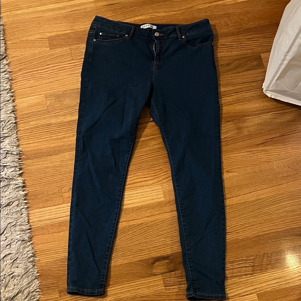 Denim&Co Women's Deep Blue Skinny Jeans